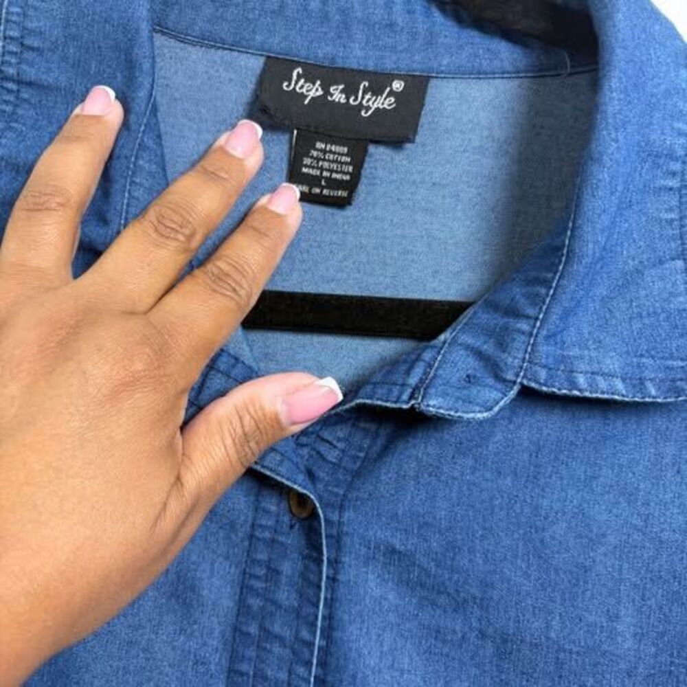 Denim Step in Style Dress